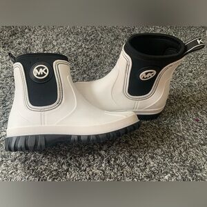 Michael Kors White Rain Bootie
